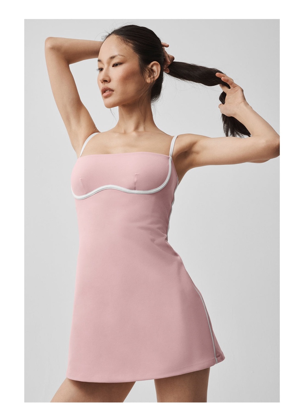 ALO NWT Airbrush Streamlined Yoga Dress - Limited Vintage Pink